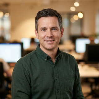 Daniel Carter, listed as Chief Technology Officer at Fern Pledgeontary, shown in a profile picture
