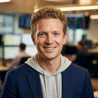 Ryan Brooks, listed as Lead Trading Analyst at Fern Pledgeontary, in a profile image